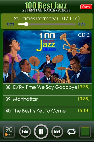 jazz blues music classic 100 screenshot 4