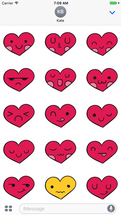 Heart Stickers Emojis