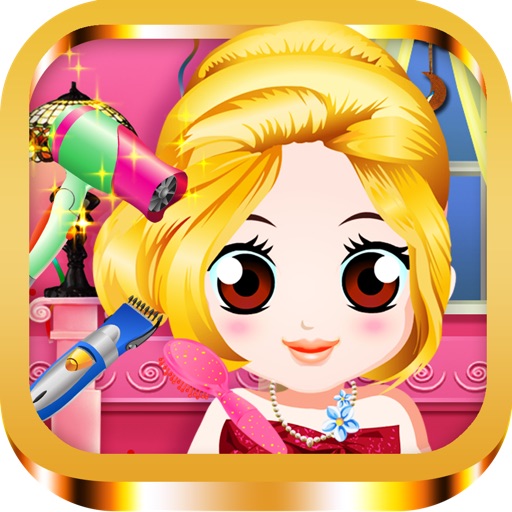 Baby Princess Salon Hair Makeover Games Icon