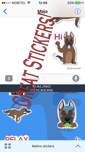 MaliMoji Belgian shepard emoji stickers(圖2)-速報App