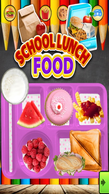 School Lunch Food - School Food & Snack Maker Game