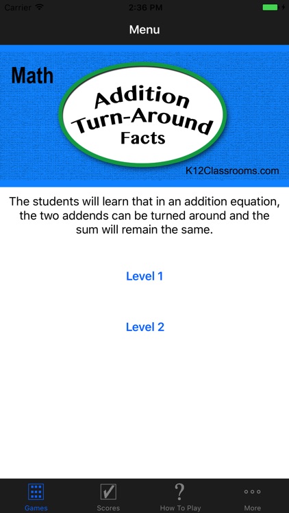 Math Addition Turn-Around Facts