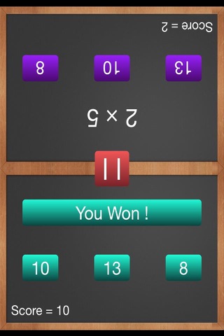 Times Tables Duel Lite - Fun 2 Player Math Game screenshot 2