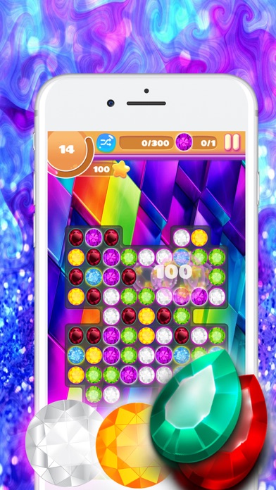 How to cancel & delete Gems Jewels Match 4 Puzzle Game for Boys & Girls from iphone & ipad 1
