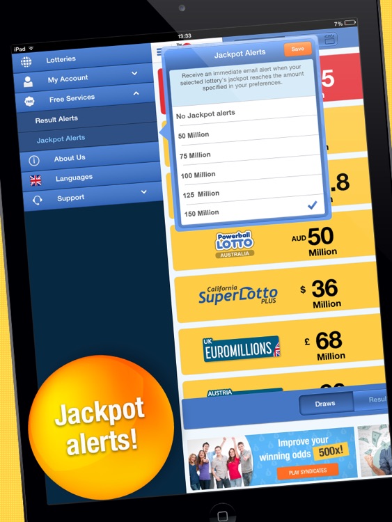 theLotter – Play Lotto on iPad