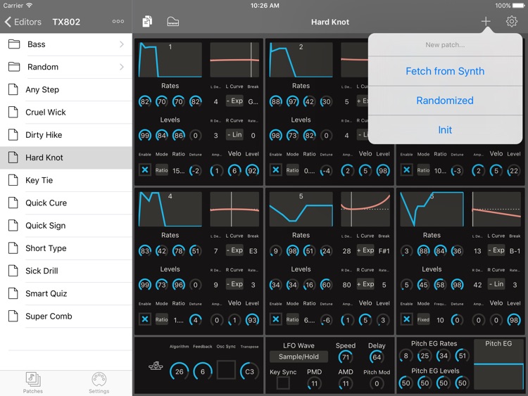 Patch Touch: for Yamaha DX/TX