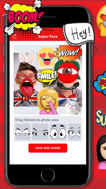 SuperFace - Fun Face Emoji Stickers Maker