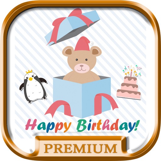 Birthday greeting cards and stickers – Pro icon