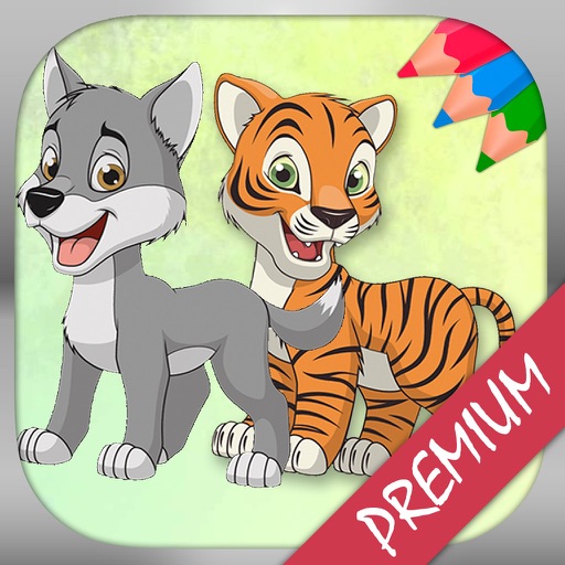 Animal coloring book coloring pages - Pro icon