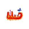 Crayon Monsters-Sticker von Pinja