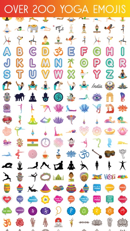 YOGAJI - Yoga Wellness Emoji Stickers