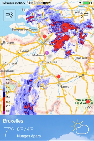 Neerslag Radar België - Weer screenshot 4