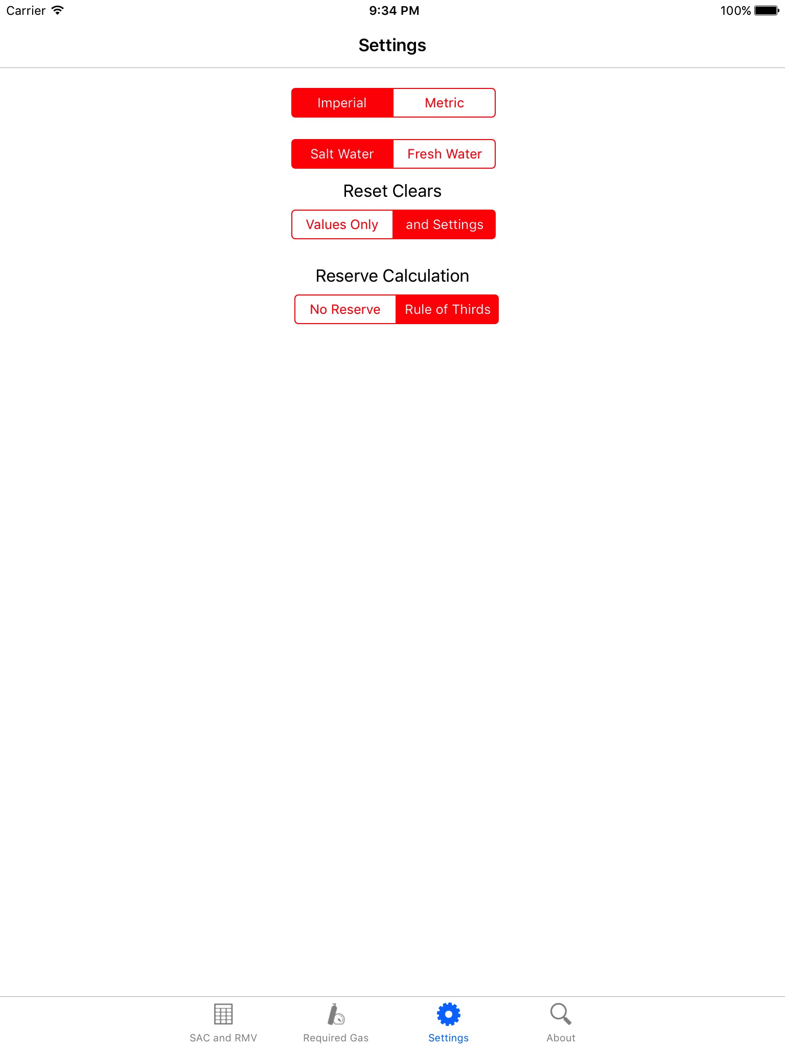 Scuba Gas Manager screenshot 3