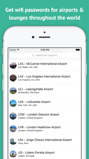 Travel Hackr - Airport Wifi and Lounge Passwords(圖1)-速報App