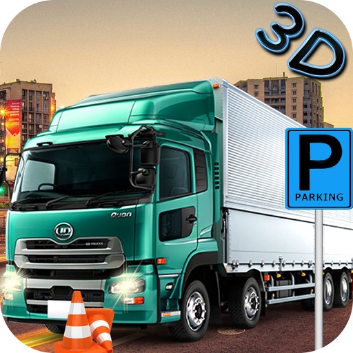 Parking sims - Modern shipper truck drive 3D Icon