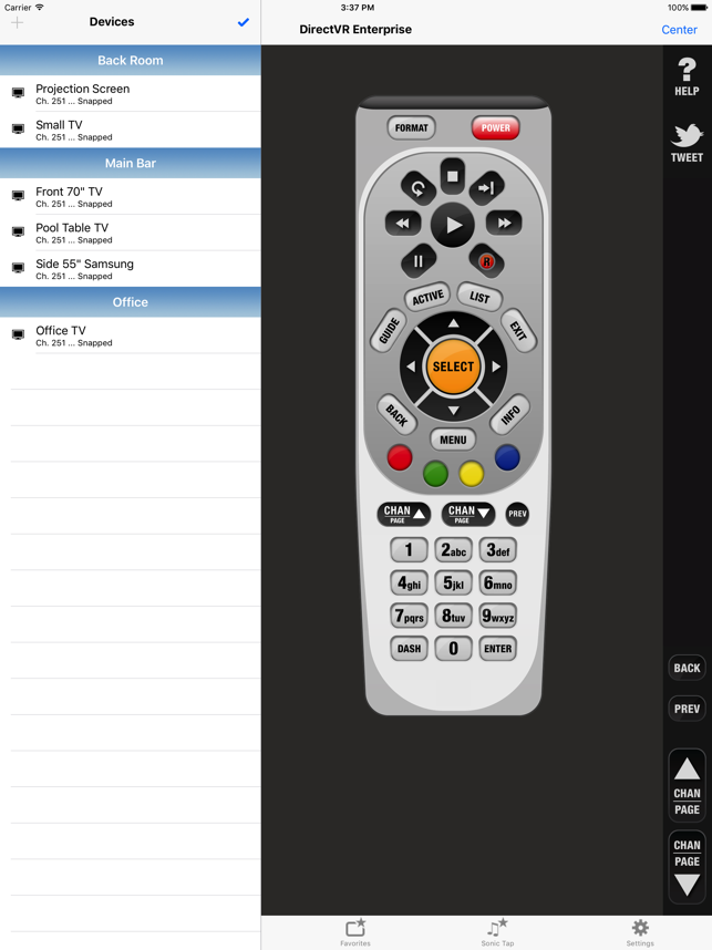 DirectVR Enterprise Remote for DirecTV