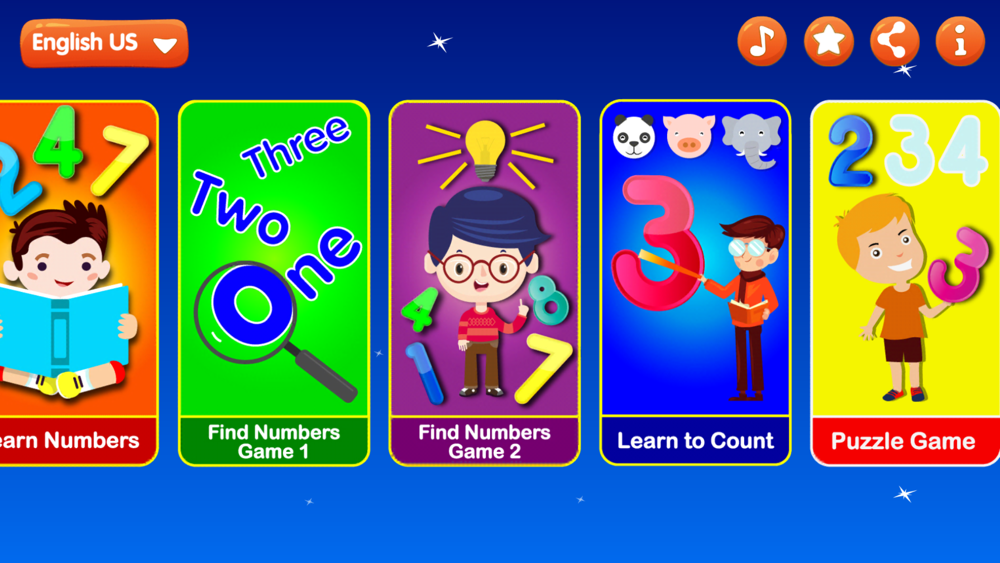 123 Numbers Learning for Kids Educational Games App for iPhone Free Download 123 Numbers