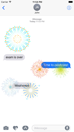 Animated New Fireworks Party for iMessage(圖3)-速報App