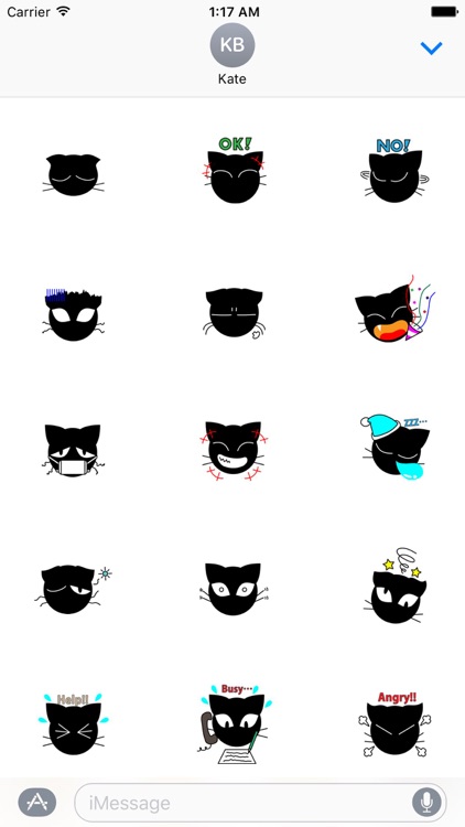 Black Cat Emoji Catmoji Sticker