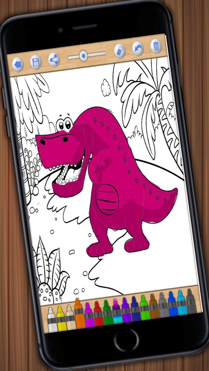 Dinosaurs to paint –coloring book