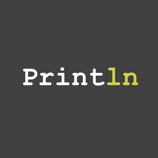 Println : text & source code editor Icon