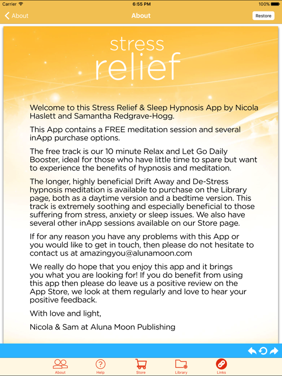 Stress Relief: FREE 10 minute Guided Hypnosis and Yoga Nidra Meditation for Mindful Relaxation, Anxiety Release and Deep Sleep for Women screenshot