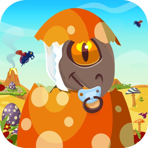 Baby Dino Egg Hunt : Dinosaur Run and Jump Game Icon