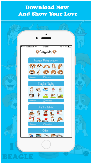 BeagleMoji - Cute Beagle Emojis & Stickers(圖5)-速報App