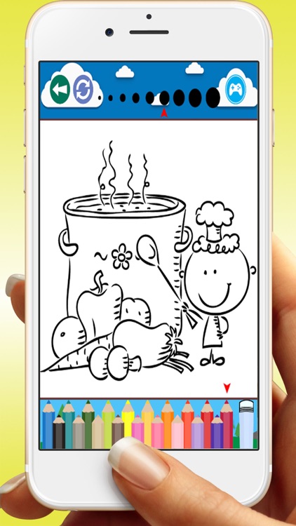 Vegetables Coloring Book Game For Kids