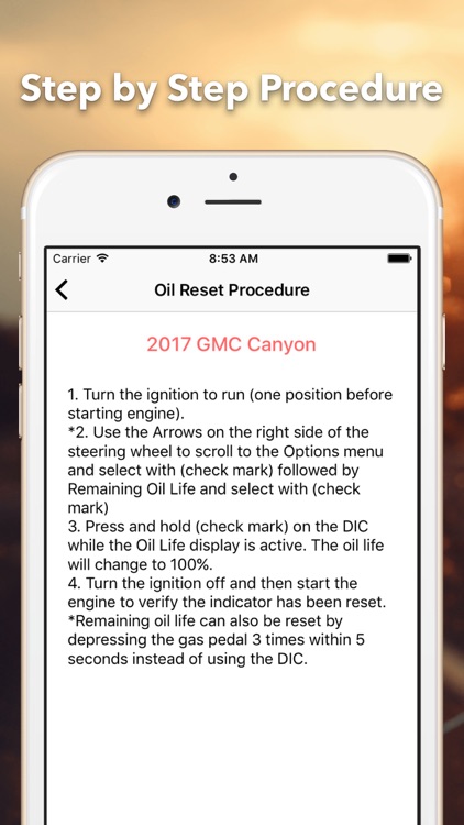 Oil Reset for GMC screenshot-4