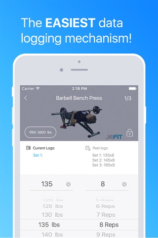 JEFIT Workout Planner Gym Log screenshot 2
