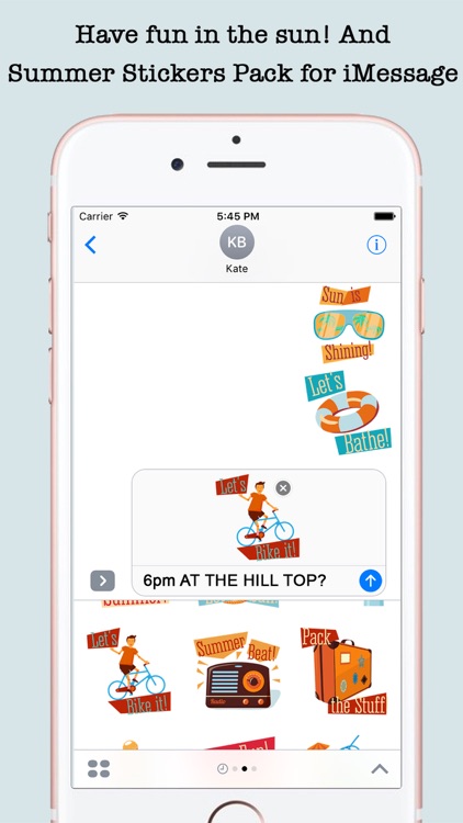 Animated Summer Wishes & Stickers For iMessage