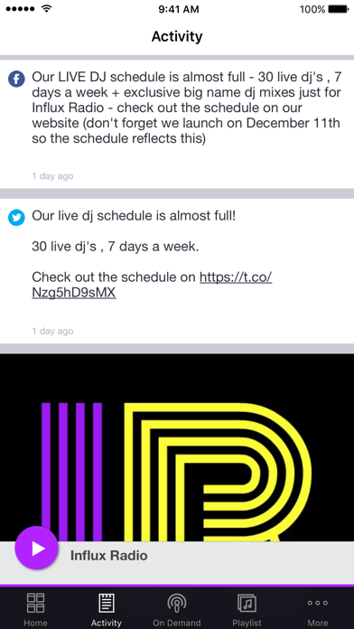 Influx Radio App screenshot 2