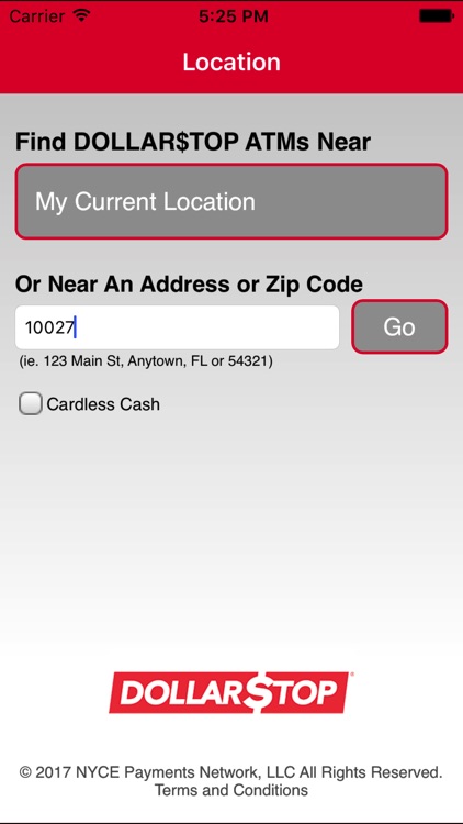 DOLLARSTOP ATM Locator