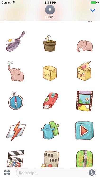 Sweetie Pencil Stickers Message