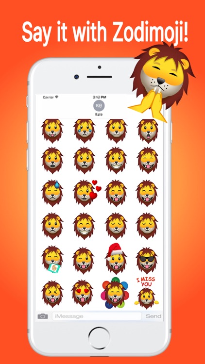 Zodimoji: Leo - Astrology emoji stickers