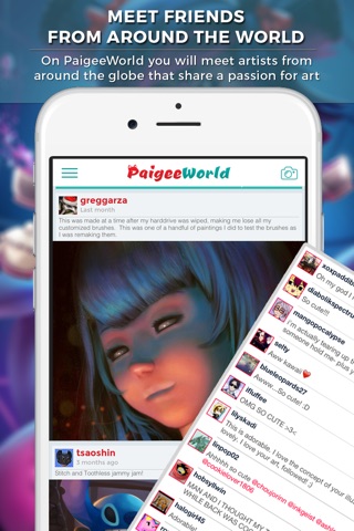 PaigeeWorld - Art Community screenshot 2