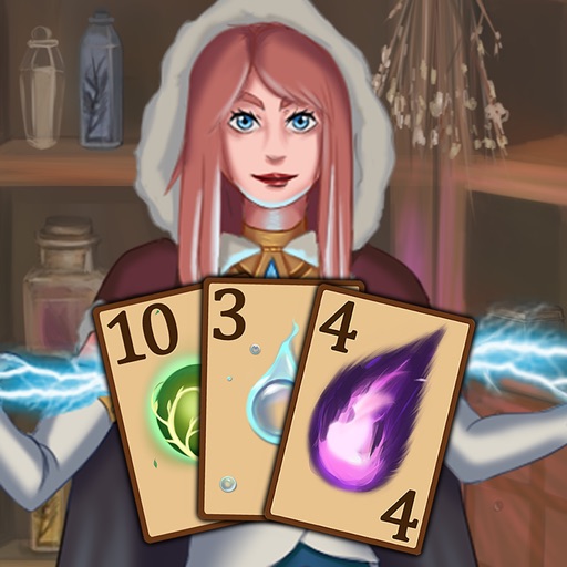 Witch Card Game Solitaire - Magical Pyramid icon
