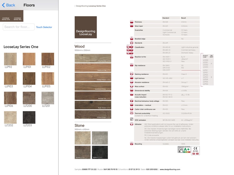 Designflooring ProductSelector