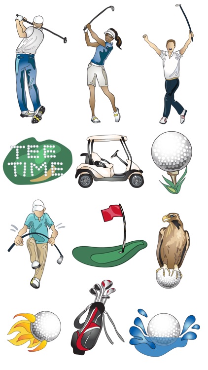 Golf Stickers & Emojis