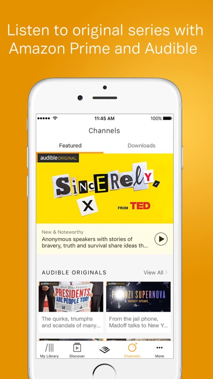 Audible – audio books, original series & podcasts