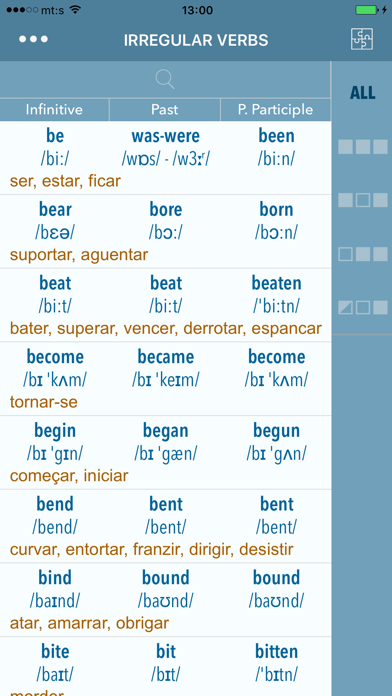 Irregular Verbs: Learn by Groups screenshot 3