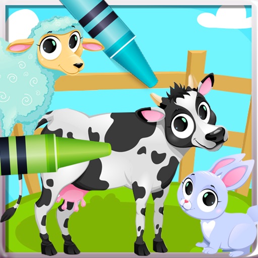 Animal Vocab & Coloring - The artstudio for kids iOS App