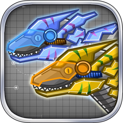 Steel Dino Toy：Mechanic Raptors - 2 player game iOS App
