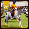 競馬 3 D シミュレータは - 実質のダービーと馬術スポーツ シミュレーション ゲーム