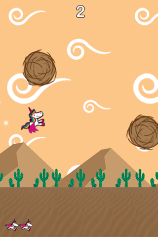 Dodger the Unicorn - Flappy Adventure screenshot 4