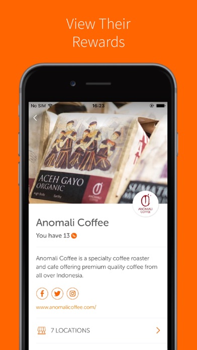 Stamps Loyalty App iPhone Stamps Loyalty App iPhone