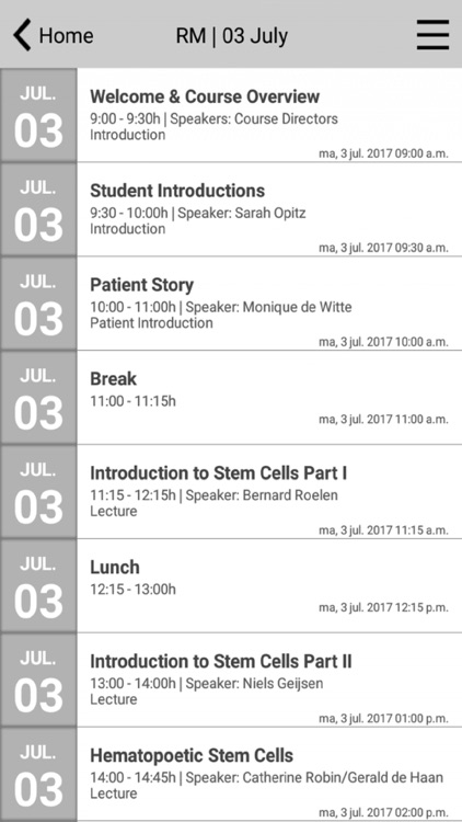 Summer School Utrecht M18 - M4