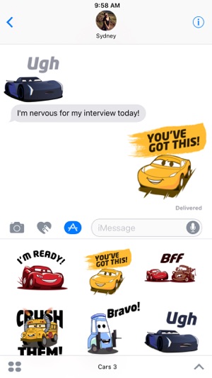 Pixar Stickers: Cars 3