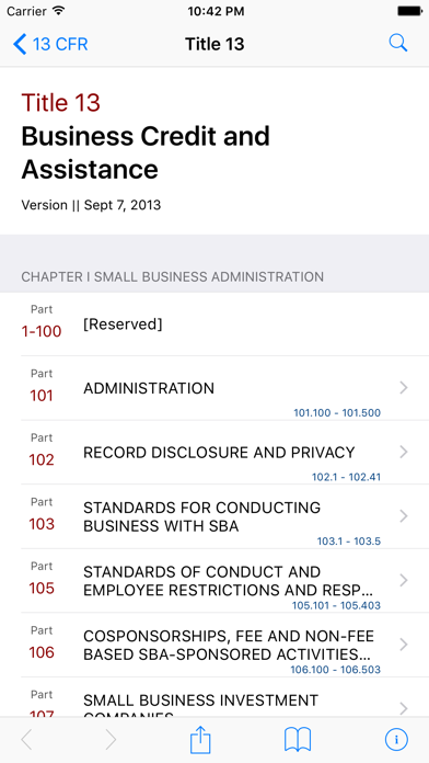How to cancel & delete 13 CFR - Business Credit and Assistance (LawStack) from iphone & ipad 1